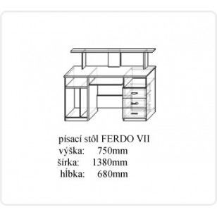 Písací stôl Ferdo VII